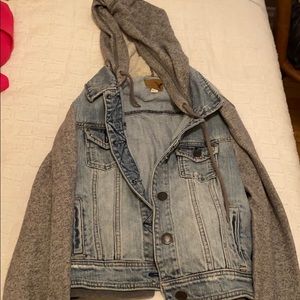 Jean jacket hoodie